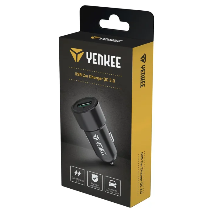 Auto Punjač YENKEE YAC 2030 USB C3.0 - Image 3