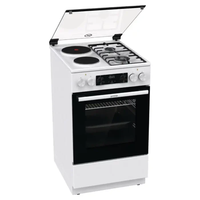 Kombinovani šporet Gorenje GK 5C62 WF širina 50cm/bela/kombinovana ploca/rerna 70l - Image 2