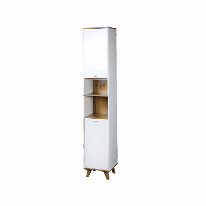 KESPER KSP15991 ORMARIĆ SA 2 VRATA I 2 PODESIVE POLICE 32X28X180 CM BELI LAK