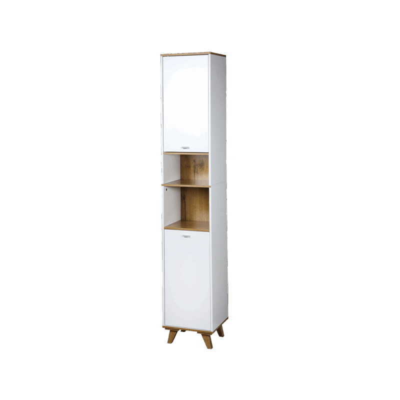 KESPER KSP15991 ORMARIĆ SA 2 VRATA I 2 PODESIVE POLICE 32X28X180 CM BELI LAK