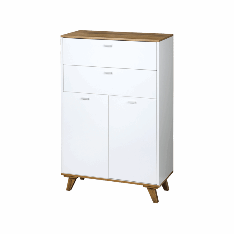 KESPER KSP15993 ORMARIĆ SA 2 LADICE I 2 VRATA 60X28X96 CM BELI LAK