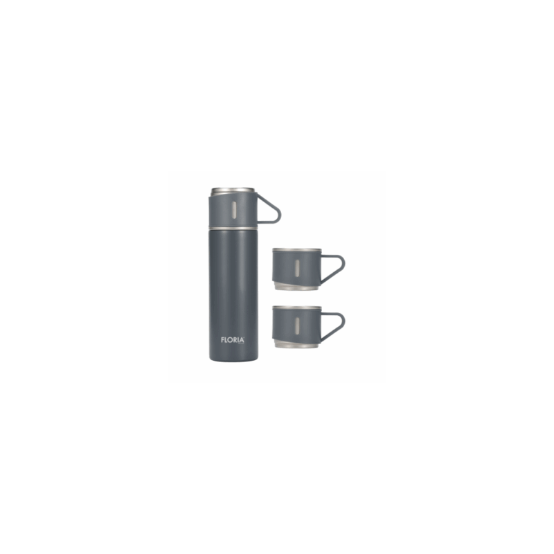 ZILAN ZLN0745 TERMOS BOCA 500ML + 3 ŠOLJE SET SIVI