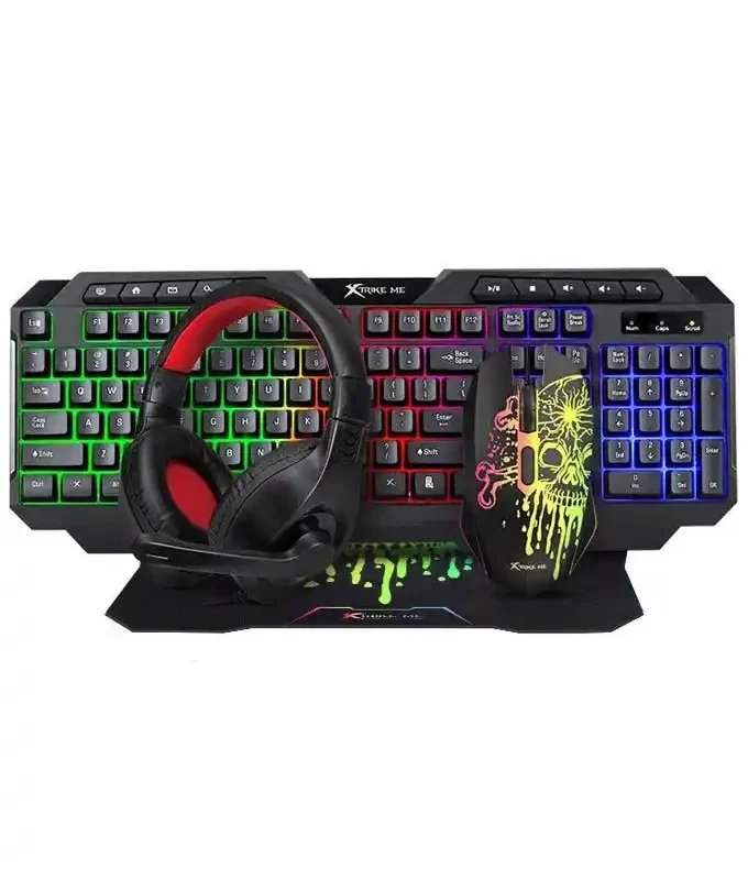 Tastatura + miš + podloga + slušalice Xtrike CMX415 USB 4u1