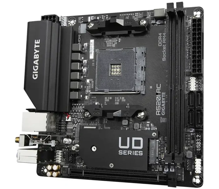 Matična ploča AM4 Gigabyte A520I AC 2xHDMI/DP/M.2/WIFI - Image 3