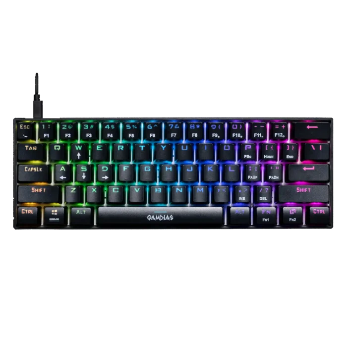 Tastatura Gamdias Hermes E3 RGB mehanička, crna,brown switch - Image 2