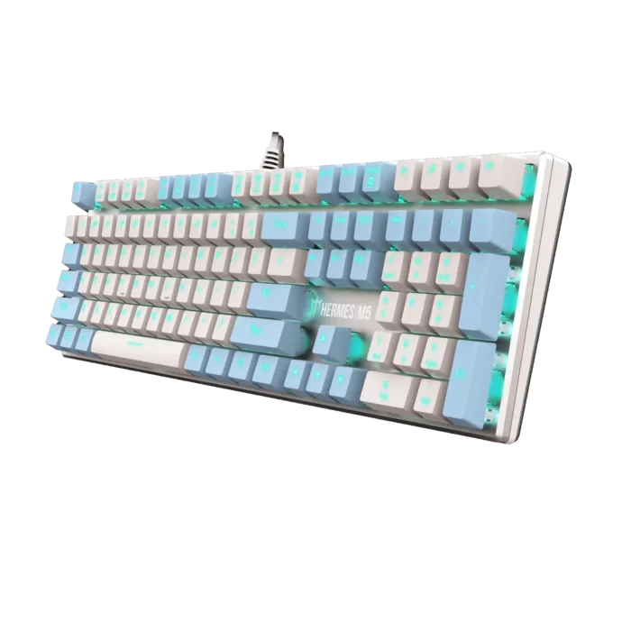 Tastatura Gamdias Hermes M5 mehanička , belo/plava - Image 2