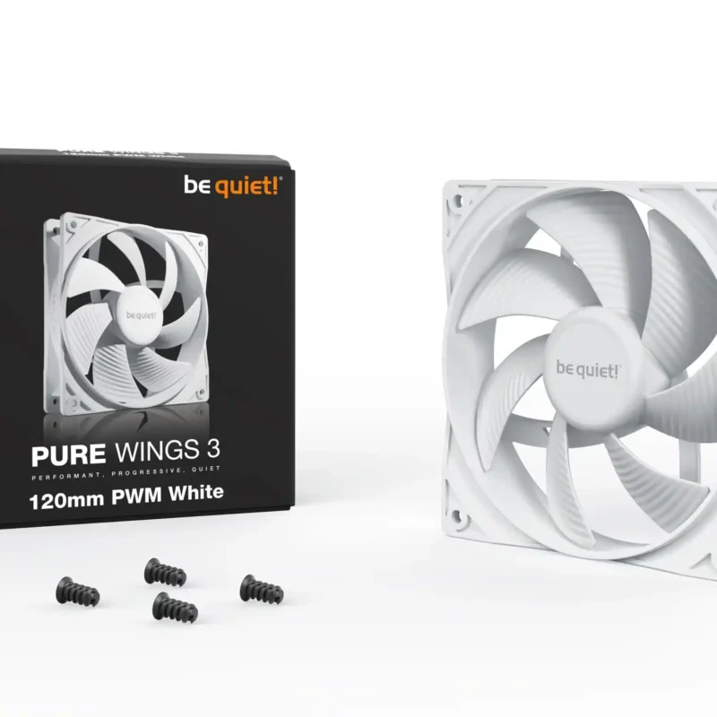 Case Cooler Be quiet Pure Wings 3 120mm PWM BL110 White
