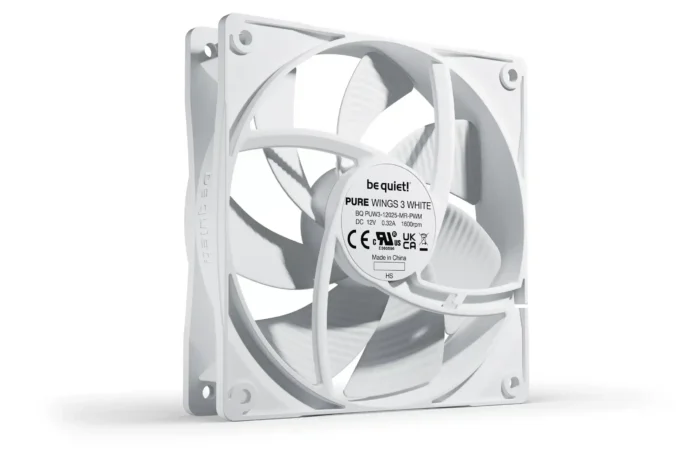Case Cooler Be quiet Pure Wings 3 120mm PWM BL110 White - Image 3