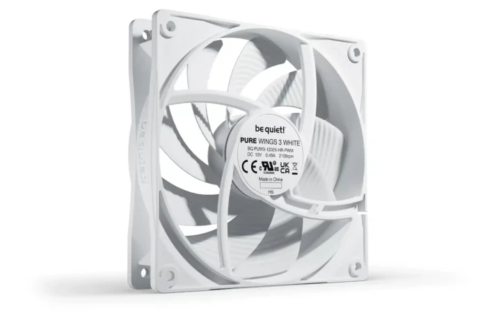 Case Cooler Be quiet Pure Wings 3 120mm PWM high-speed BL111 White - Image 2