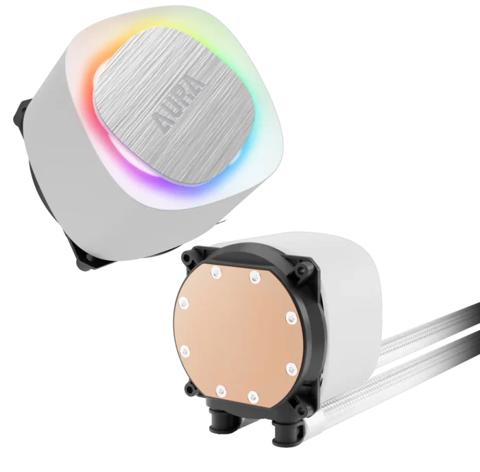 CPU vodeno hlađenje ARGB Gamdias Aura GL360 WH belo V2 - Image 4