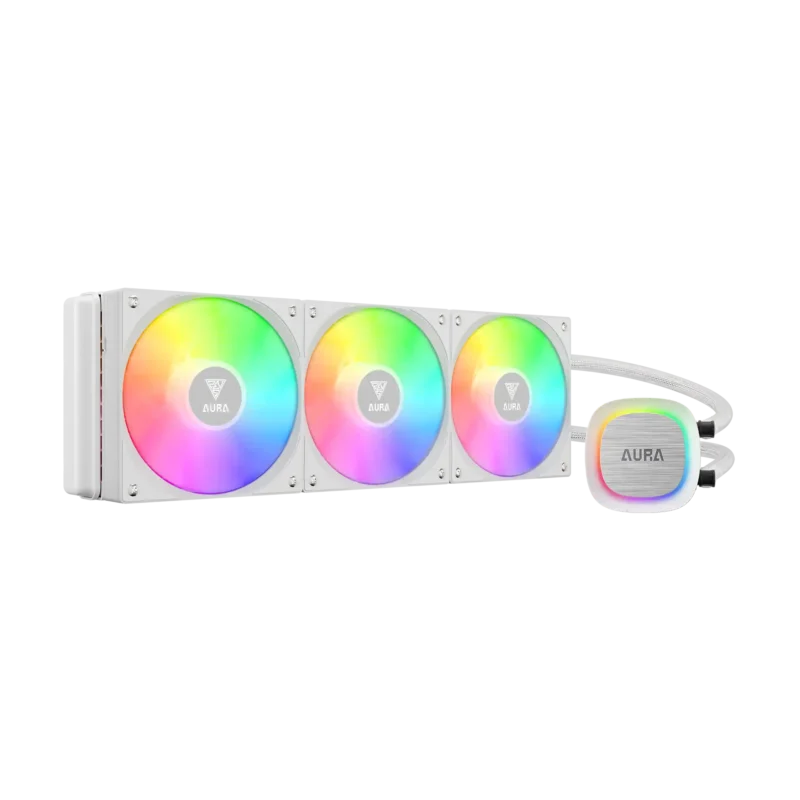 CPU vodeno hlađenje ARGB Gamdias Aura GL360 WH belo V2