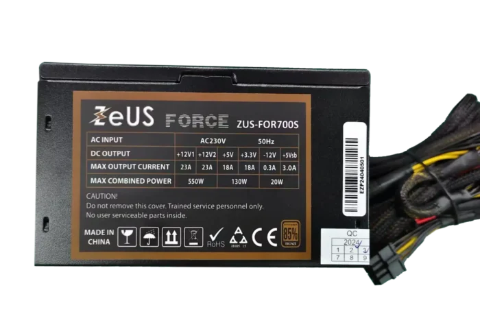 Napajanje 700W ZEUS 80 ZUS-FOR700S PLUS Bronze 12cm