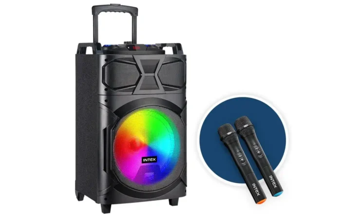 Karaoke zvučnik Intex T-350 TUFB (Dual) v5.1 Trolley FM/Aux/HDMI/USB/BT 5.1/2 x mic/ Daljinski  60W - Image 2