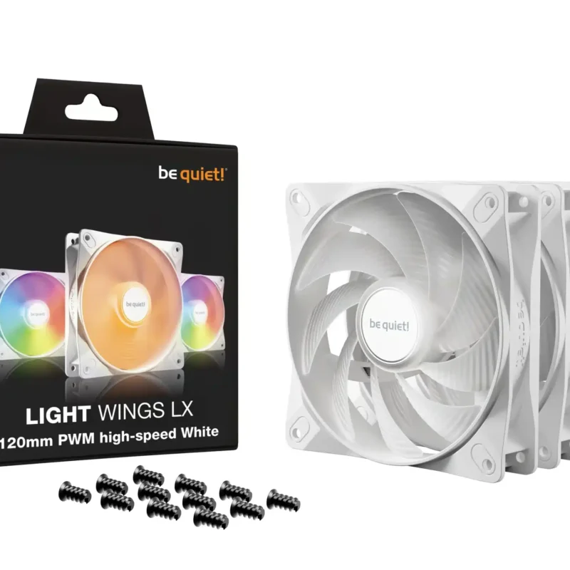 Case Cooler Be quiet Light Wings LX 120mm Triple-Pack White BL125