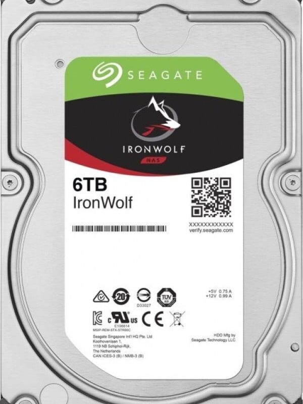 HDD Seagate 6TB ST6000VN001 3.5 5900 256M IronWolf VN001