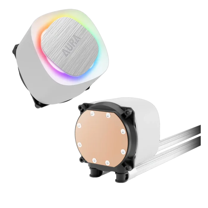 CPU vodeno hlađenje ARGB Gamdias Aura GL240 V2 belo - Image 4