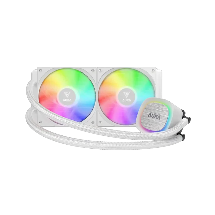 CPU vodeno hlađenje ARGB Gamdias Aura GL240 V2 belo - Image 3