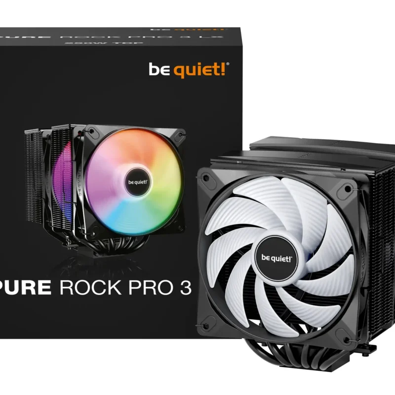CPU Cooler Be quiet ARGB Pure Rock PRO 3 LX BK043 (AM4,AM5,1200,1700)/TDP-250W
