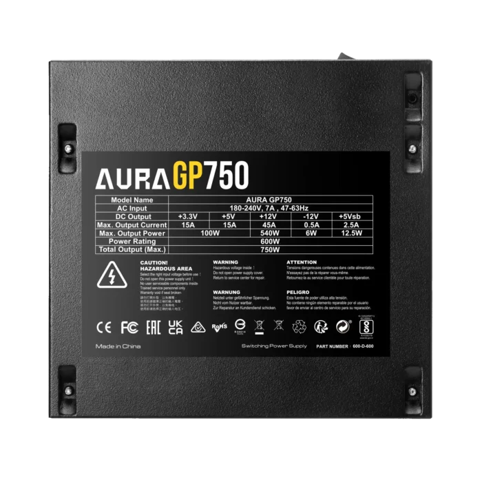 Napajanje Gamdias 750W AURA GP750 - Image 4