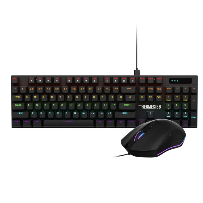 Tastatura mehanička + miš Gamdias Hermes E6