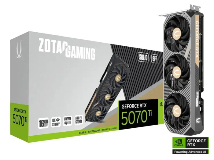 Grafička karta Zotac Gaming Geforce RTX 5070 Ti Solid SFF 16GB DDR7 256 bit 3xDP/HDMI