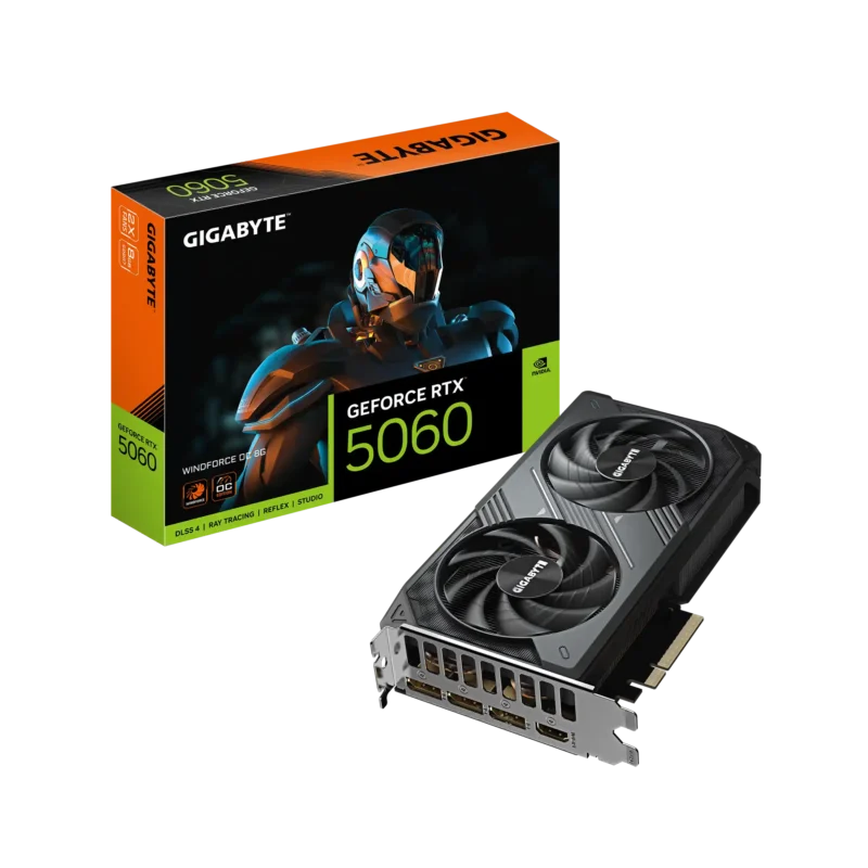Grafička karta Gigabyte GeForce RTX 5060 Windforce OC GV-N5060WF2OC-8GD 8GB GDDR7