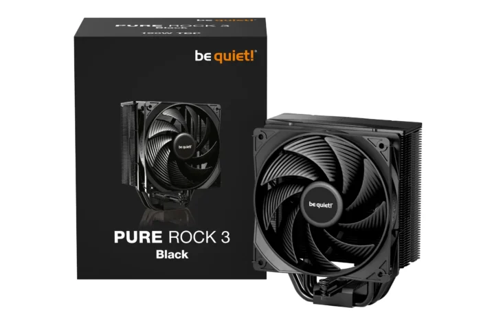 CPU Cooler Be quiet Pure Rock 3  Black BK039 (AM4,AM5,1151,1150,1155,1200,1700)/TDP-190W