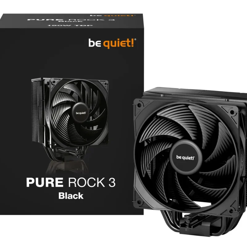 CPU Cooler Be quiet Pure Rock 3 Black BK039 (AM4,AM5,1151,1150,1155,1200,1700)/TDP-190W