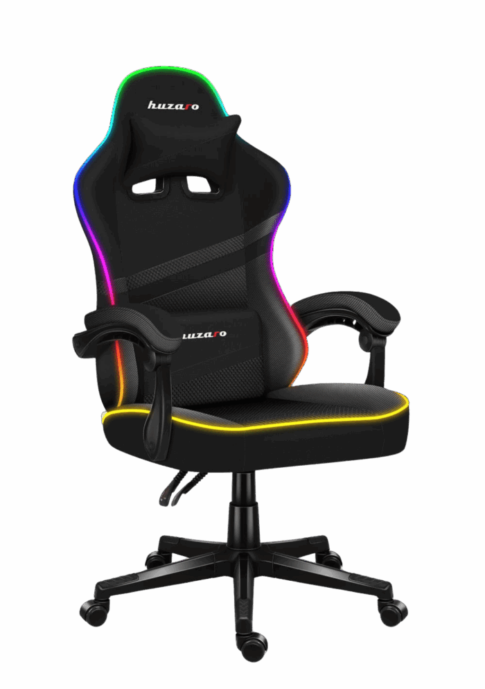 Gejmerska Stolica Huzaro Force 4.4 RGB Crna