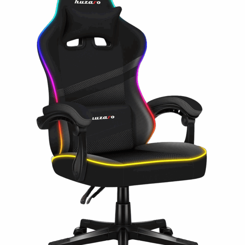 Gejmerska Stolica Huzaro Force 4.4 RGB Crna