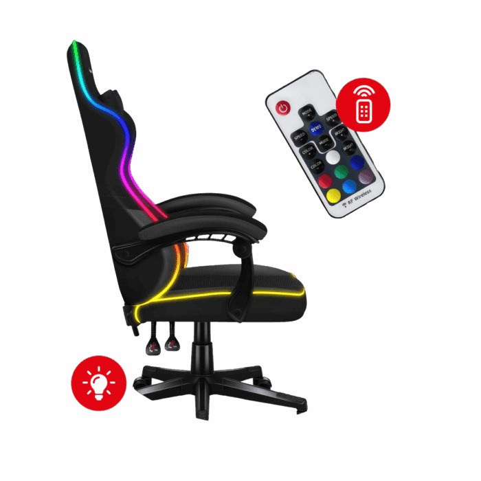Gejmerska Stolica Huzaro Force 4.4 RGB Crna - Image 17