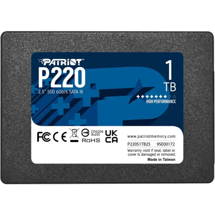 SSD 2.5 SATA3 1TB Patriot P220 550MBs/500MBs P220S1TB25 - Image 3