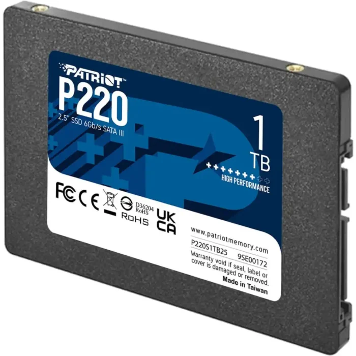 SSD 2.5 SATA3 1TB Patriot P220 550MBs/500MBs P220S1TB25 - Image 2