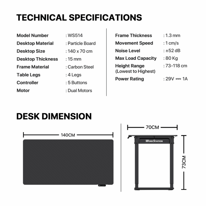 Gejmerski sto FANTECH WS514 WorkStation - Image 6