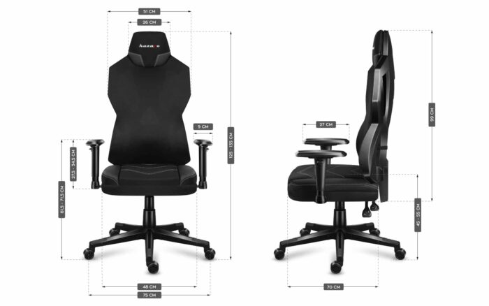 Huzaro Gejmerska stolica Combat 6.2 Black RGB - Image 9