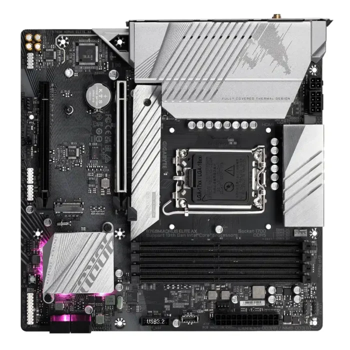 Matična ploča 1700 Gigabyte B760M AORUS ELITE AX DDR5 HDMI/DP/M.2 - Image 3