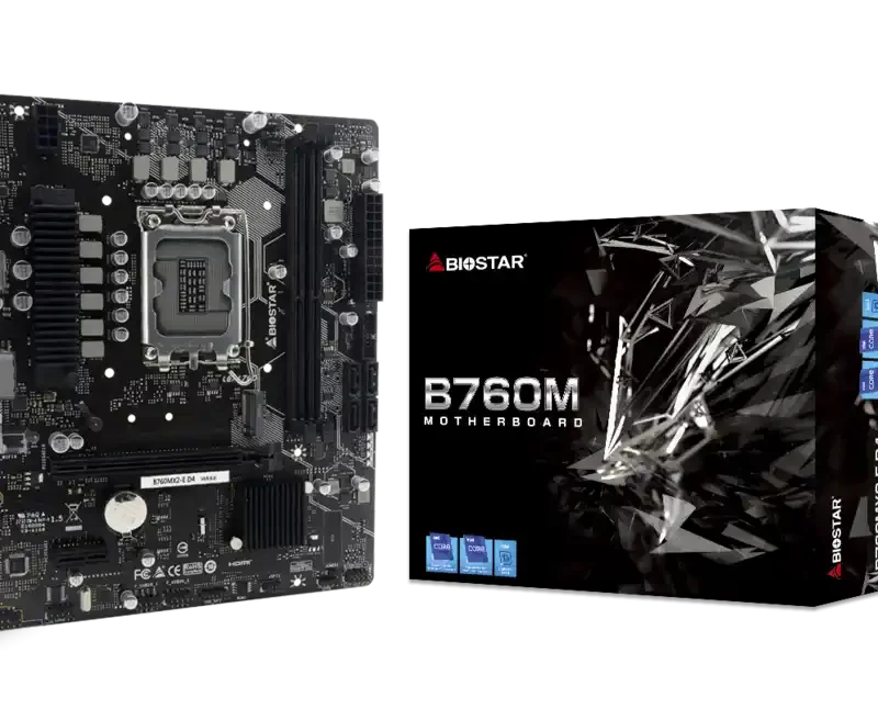 Matična ploča 1700  Biostar B760MX2-E  HDMI/DVI/VGA/M.2/ DDR5