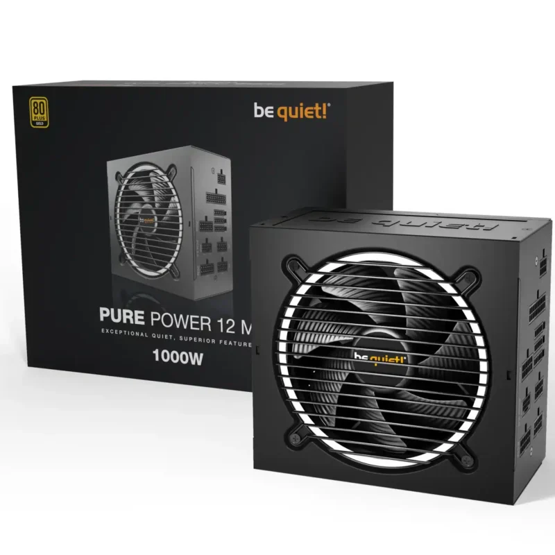 Napajanje Be Quiet Pure Power 12 M 1000W BN345 Gold Modularno ATX 3.0