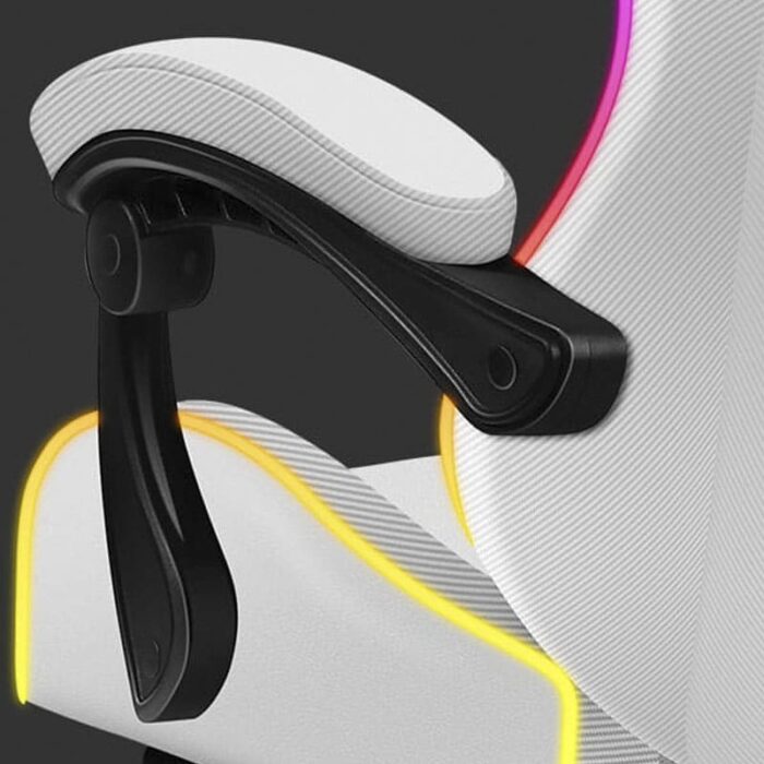 Gejmerska stolica Huzaro Force 4.7 RGB Bela - Image 9
