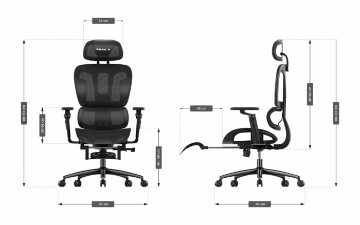 Gaming stolica Huzaro Combat 7.9 Black - Image 5