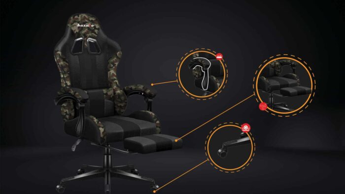 Gaming stolica FORCE 4.7 Camo Mesh - Image 13