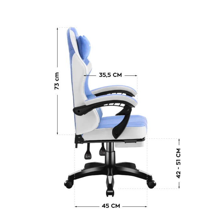 Gejmerska stolica Huzaro Force 3.7 Blue - Image 9
