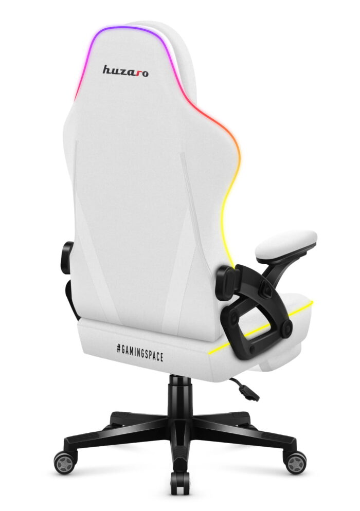 Gejmerska stolica Huzaro Force 4.6 RGB White Mesh - Image 3