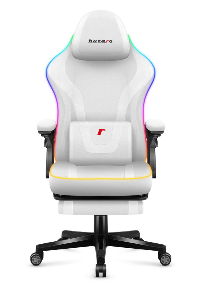Gejmerska stolica Huzaro Force 4.6 RGB White Mesh - Image 2