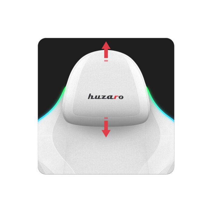 Gejmerska stolica Huzaro Force 4.6 RGB White Mesh - Image 25