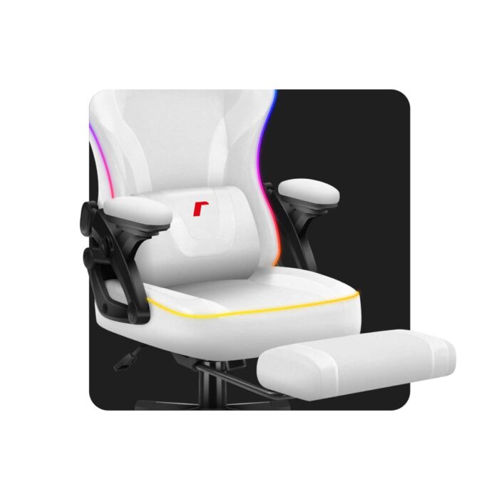 Gejmerska stolica Huzaro Force 4.6 RGB White Mesh - Image 23