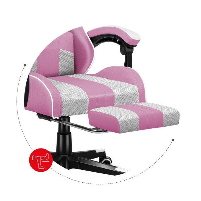 Gejmerska Stolica Huzaro Force 4.7 Roze - Image 22