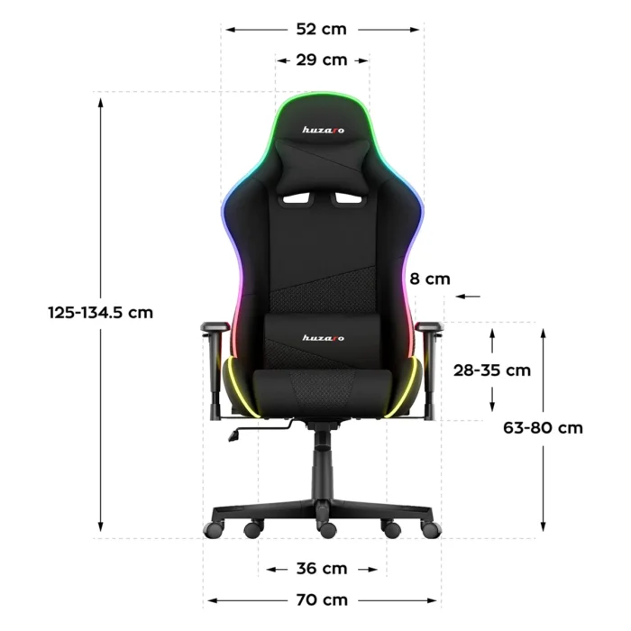 Gejmerska stolica Huzaro Force 6.2 RGB Mesh - Image 5