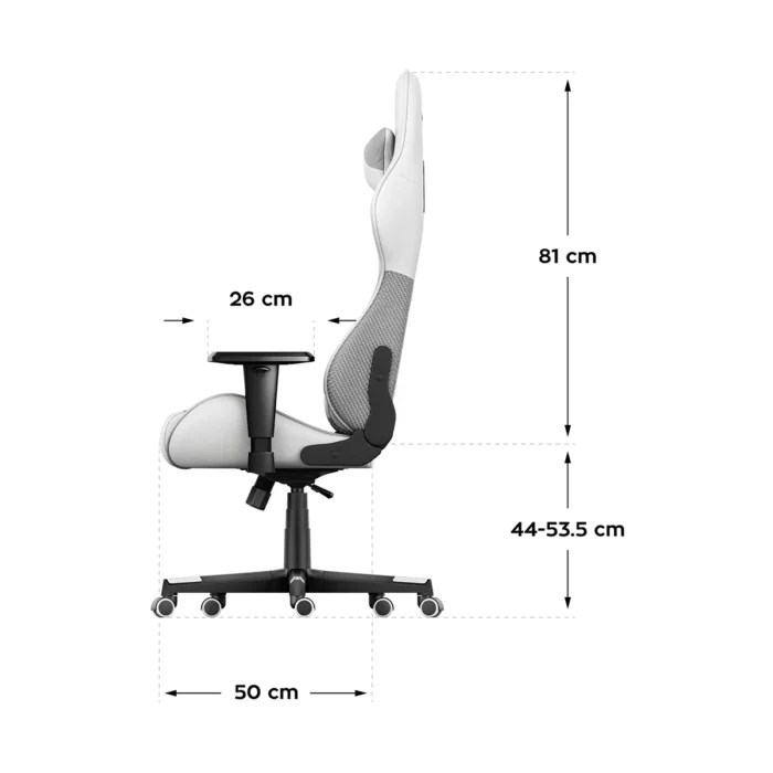 Gejmerska stolica Huzaro Force 6.2 White - Image 5