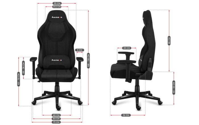 Gejmerska stolica Huzaro Force 7.9 Crna - Image 13
